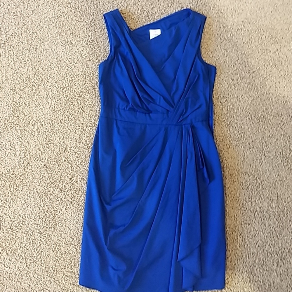 Boutique Navy Ruched Dress
